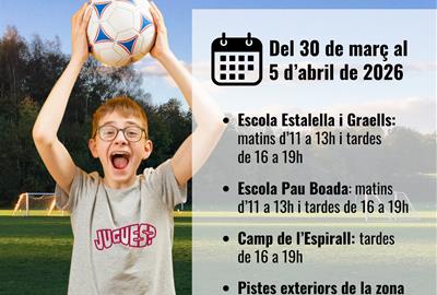 Vilafranca reobre patis escolars i espais esportius durant Setmana Santa. EIX